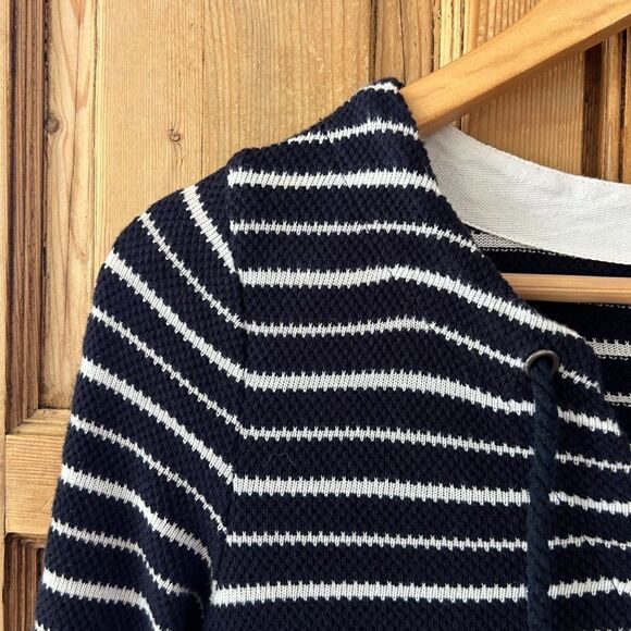 Talbots‎ XS Navy Blue White Striped Knit Nautical Pullover - Picture 4 of 10